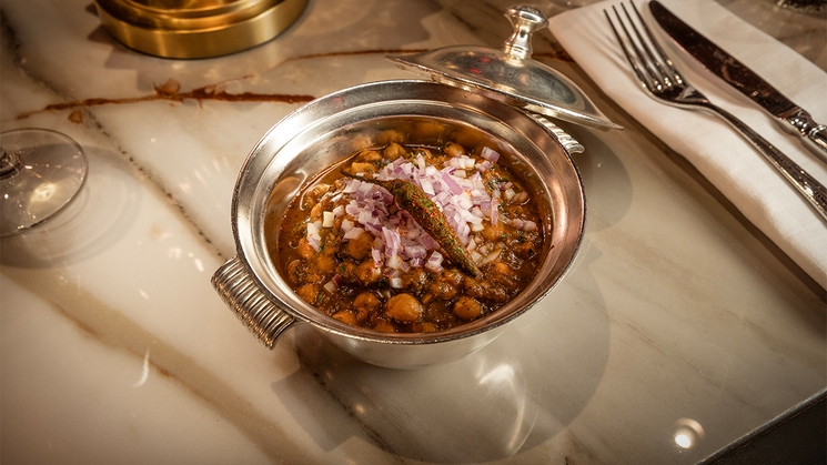 Chickpea Masala at Gymkhana at Aria