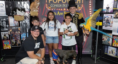 The event at Miracle Mile Shops at Planet Hollywood featured a private pre-show meet-and-greet and interactive photo opportunity.